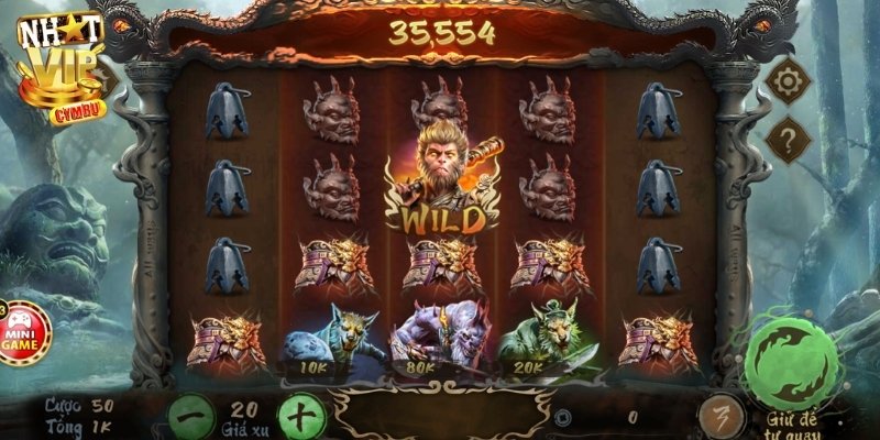 Quy tắc đặt cược và tính tiền thắng khi tham gia game slots hắc thoại ngộ không