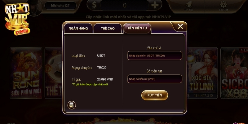 Sử dụng tiền điện tử để giao dịch rút thưởng an toàn