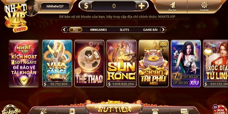 Bộ sưu tập trò chơi đa dạng, phong phú